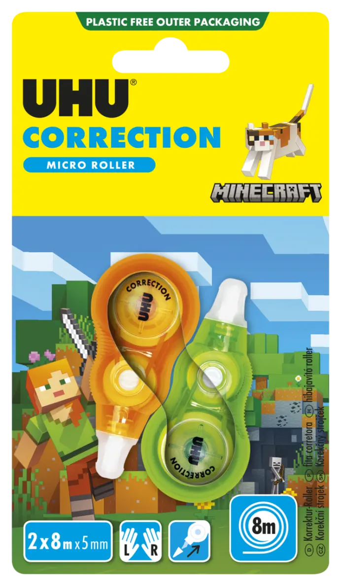 7003398-Article-pack-shot-front-straight-en-986-UHU-2x8mx5mm-CSDEHUPTSK-UHUCorrectionMICRORoller-Orange-Grun