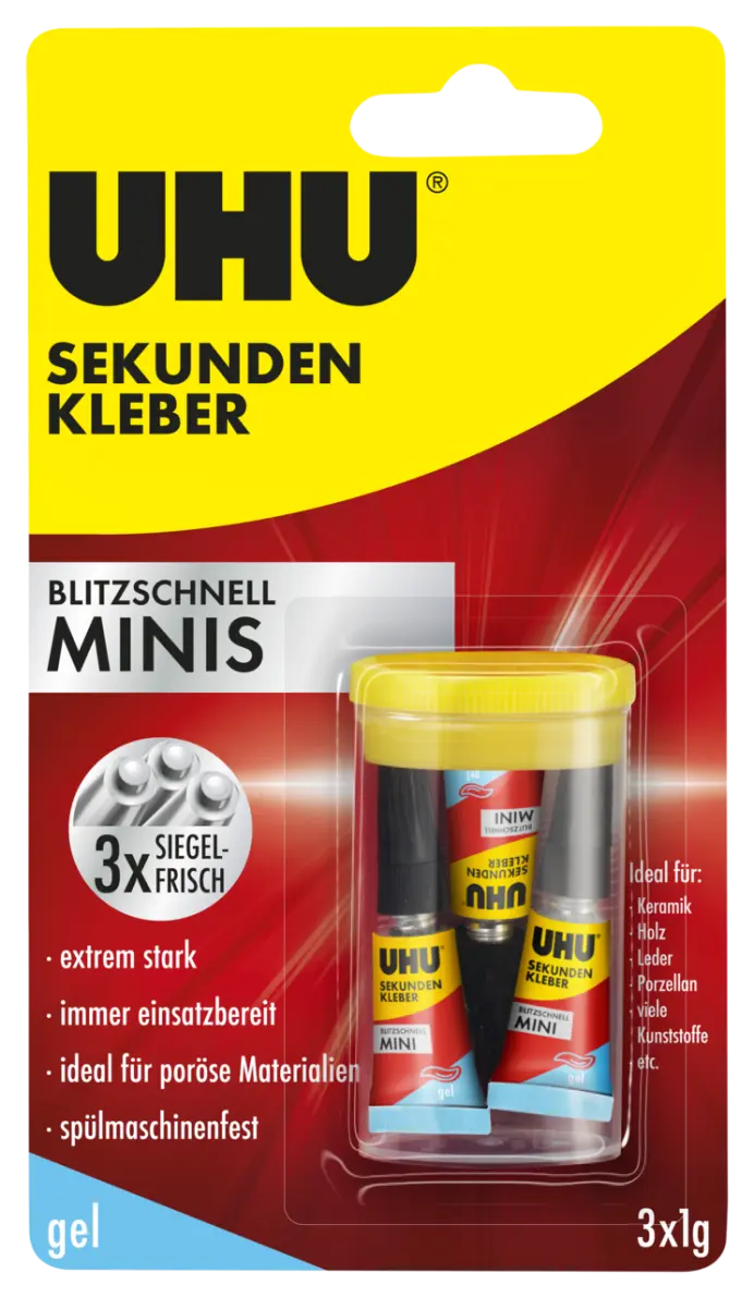 7006366-Article-pack-shot-front-straight-en-700-UHU-3x1g-DE-UHUSGMINISGELBS3X1GX10