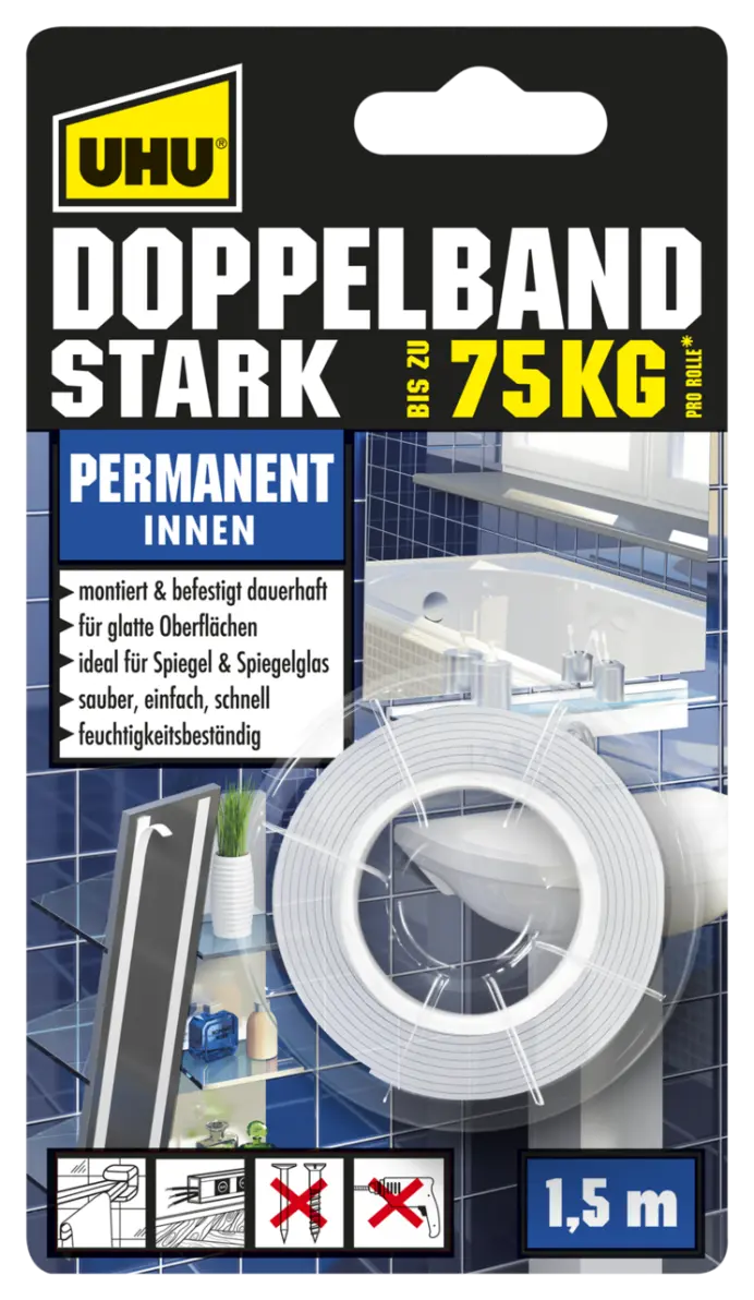 7000078-Article-pack-shot-front-straight-en-162-UHU-1x15m-DE-Doppelbandstark