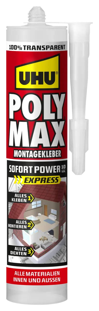 47236-Article-pack-shot-front-straight-en-665-UHU-300g-DE-PolyMaxMontagekleber10SEKSOFORTPOWERtransparent